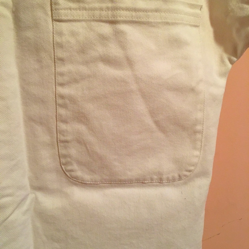 Cream Denim Canvas Top - Picture 2 of 3